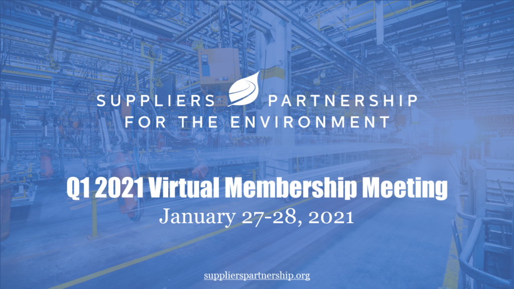 Save the Date: SP Q1 2021 Virtual Membership Meeting